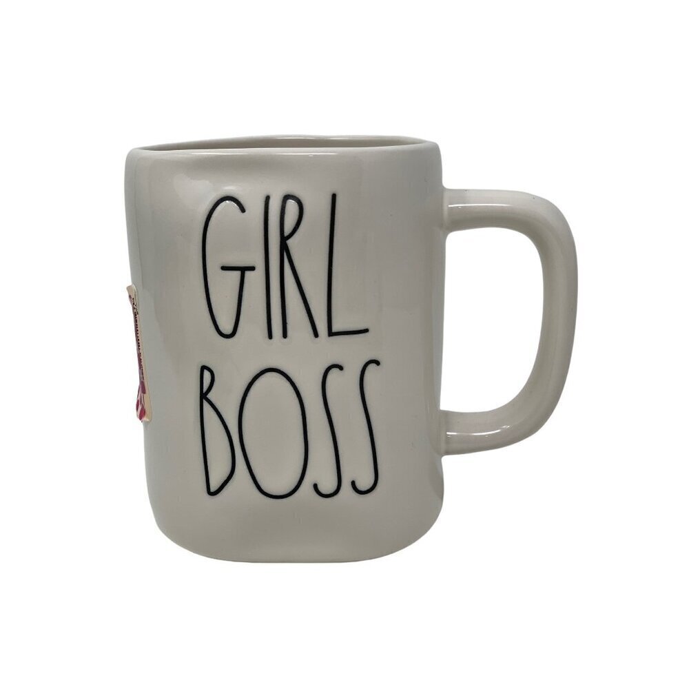 Rae Dunn GIRL BOSS Mug Original Ceramic Stoneware 16 oz Coffee Cup RD Kitchen